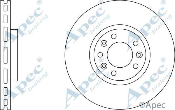 APEC BRAKING Jarrulevy DSK2864